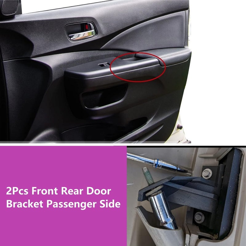 Zyklonix Door Handle Panel Bracket Front and Rear Right Passenger Side, for 2002-2009 GMC Envoy Ascender 2003-2008 Saab 9-7x 2005-2009 (Passenger 1 Pair) - Image 3